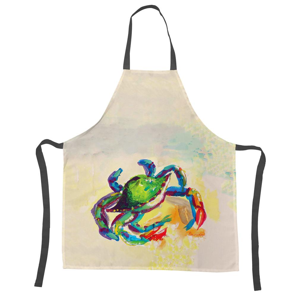 Teal Crab Apron. Picture 1