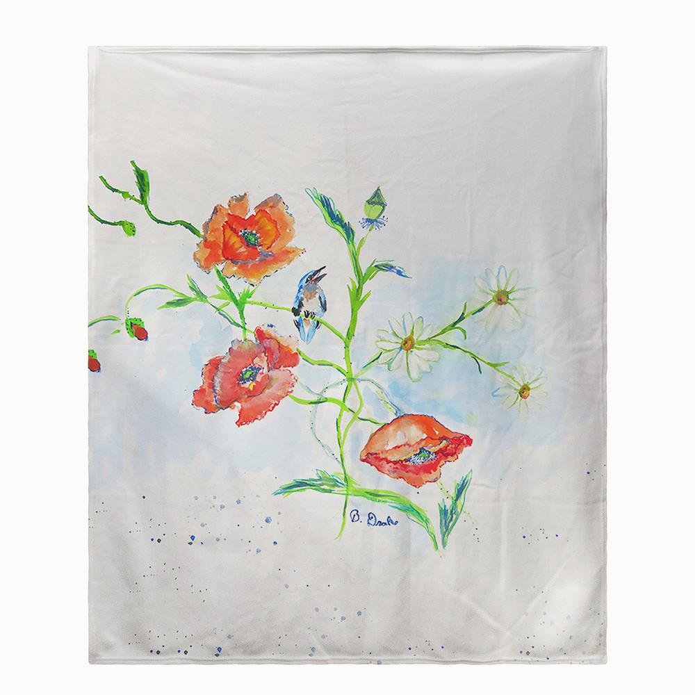 Poppies & Daisies Throw. Picture 1