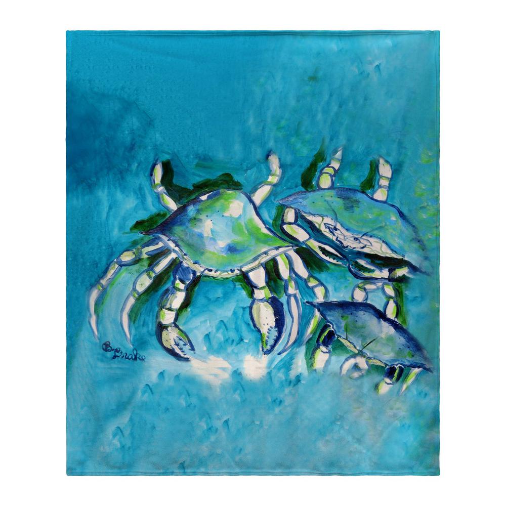 White Crabs II Throw. Picture 1