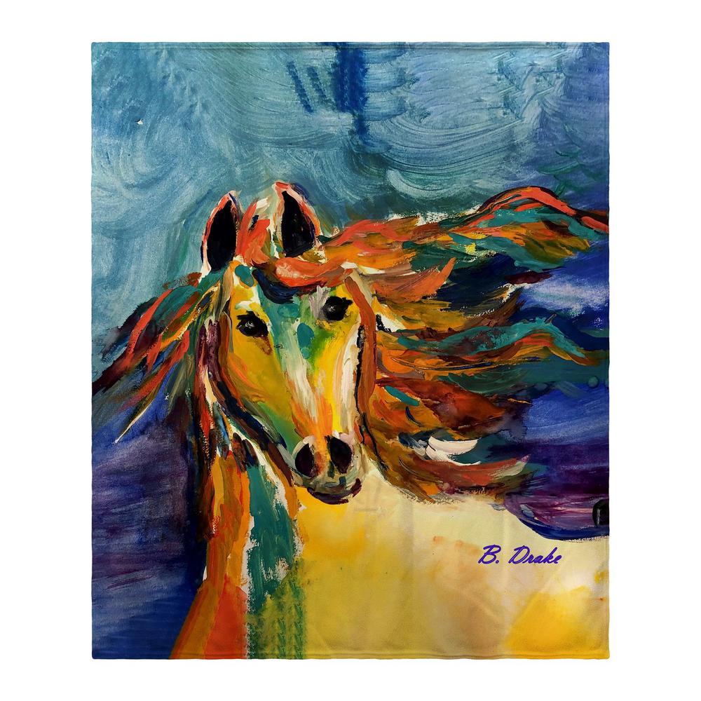 Colorful Horse Throw. Picture 1