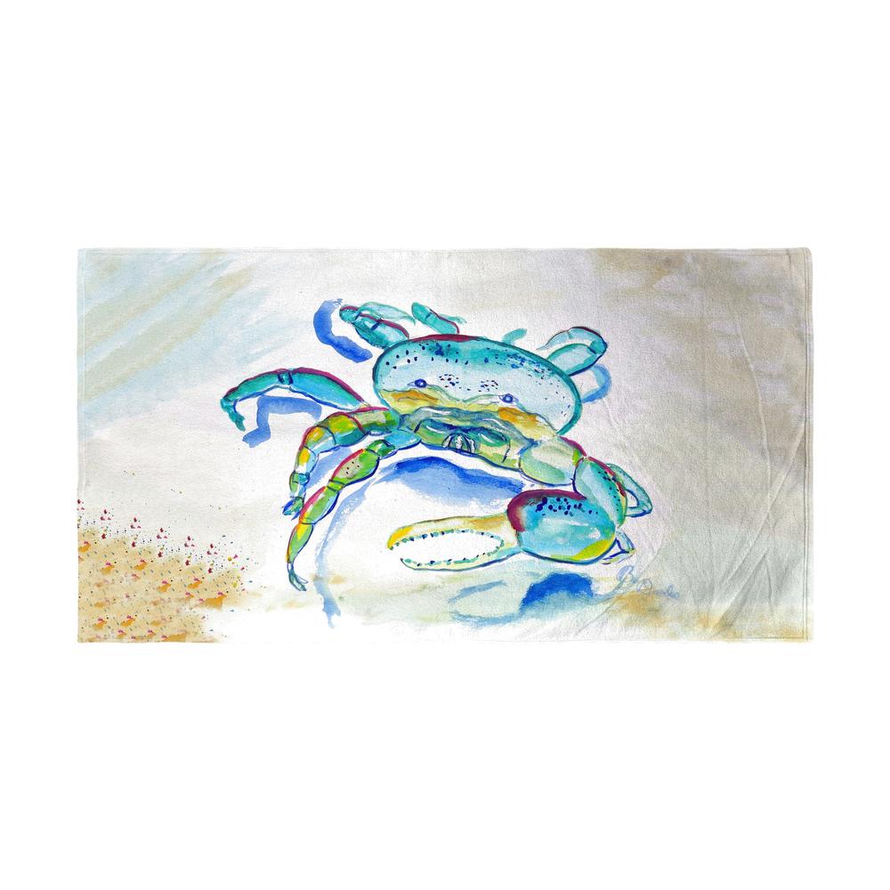 Blue Fiddler Crab Beach Towel. Picture 1