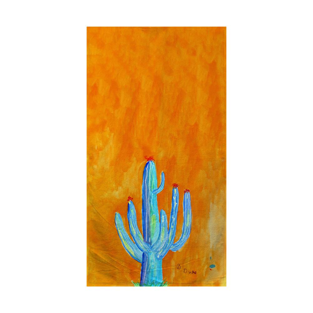 Tall Cactus Beach Towel. Picture 1