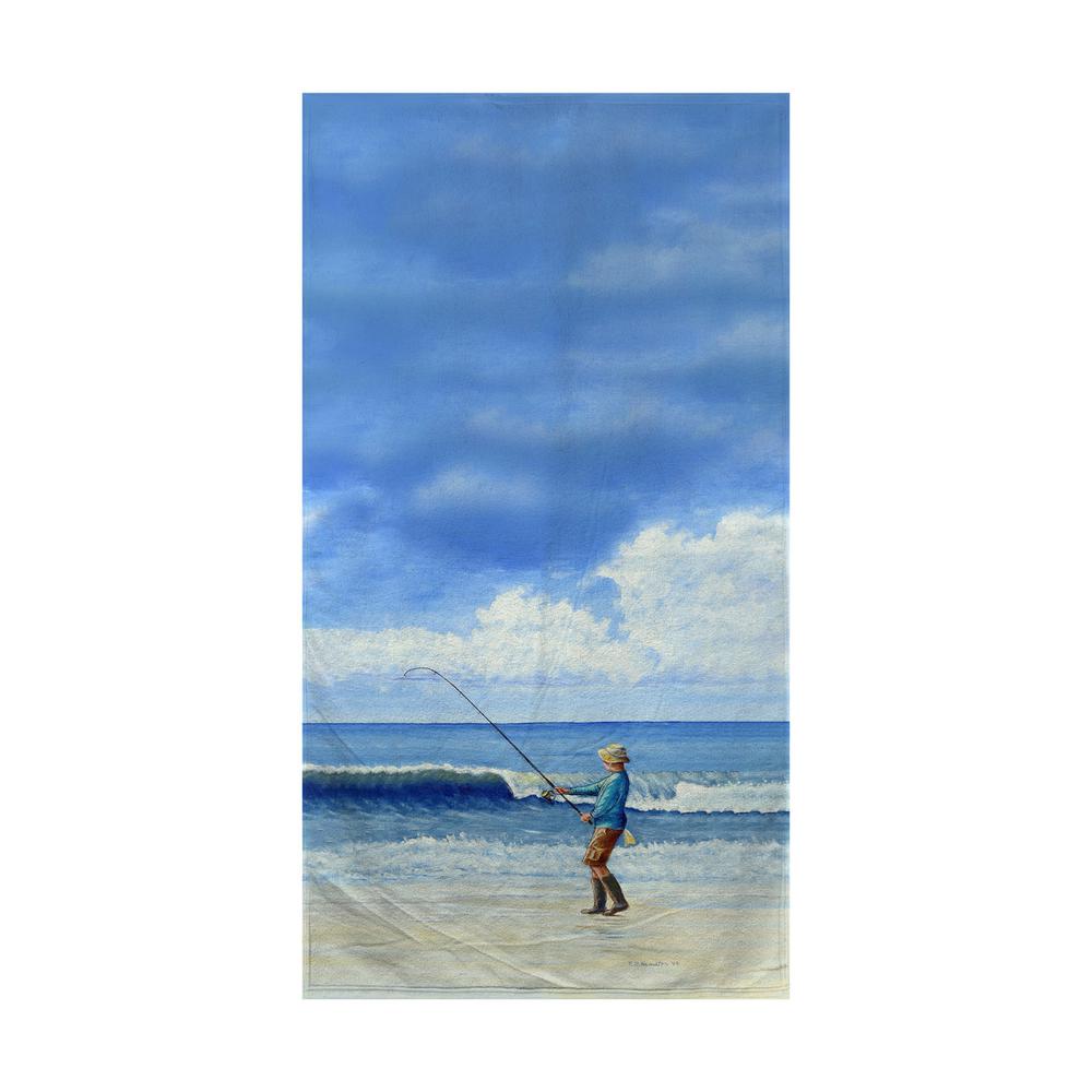 Surf Fishing Beach Towel. Picture 1