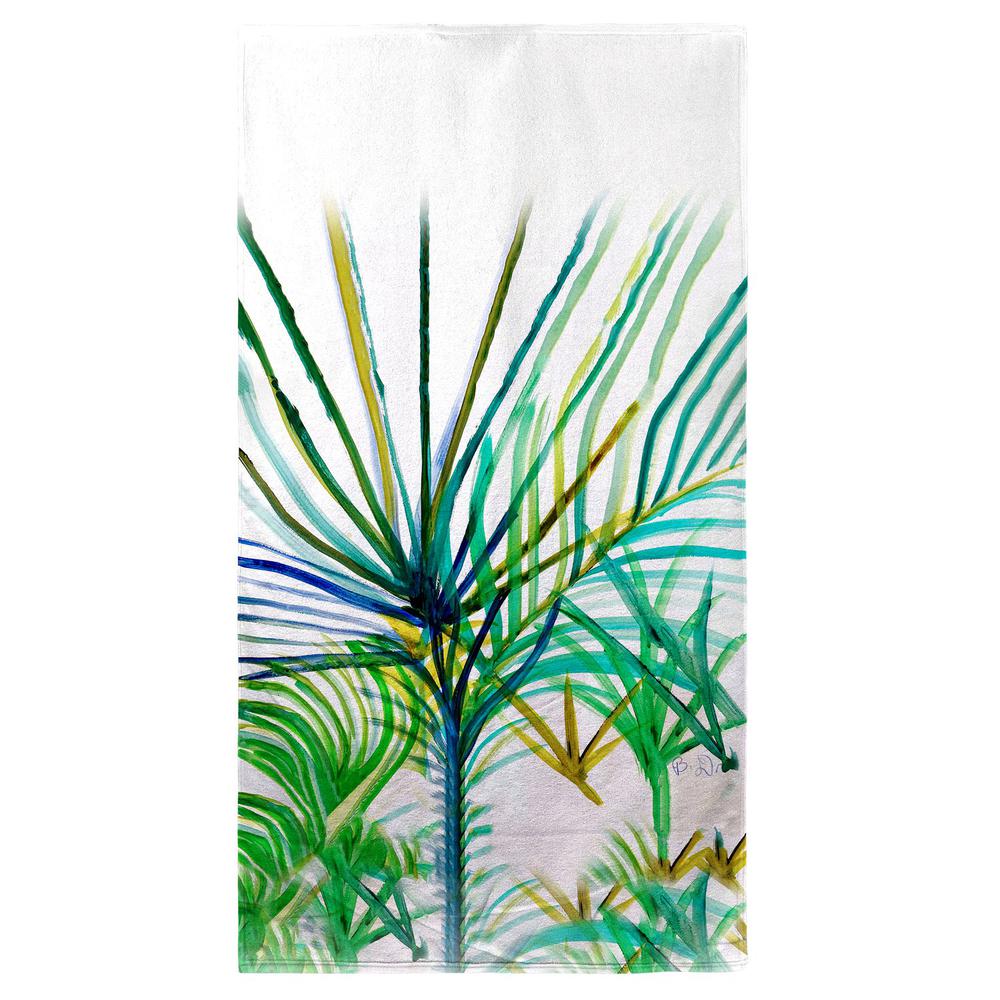 Teal Palms Beach Towel. Picture 1