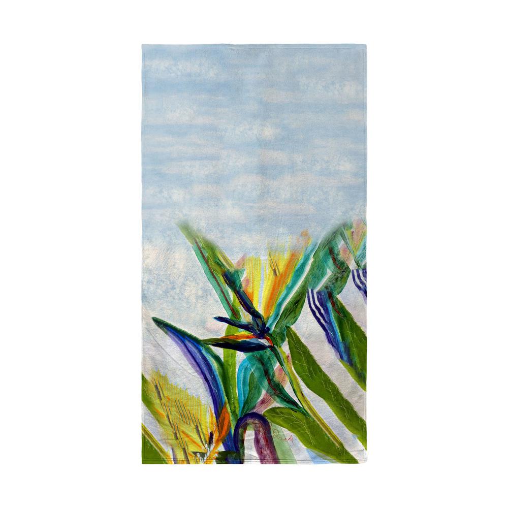 Teal Paradise II Beach Towel. Picture 1