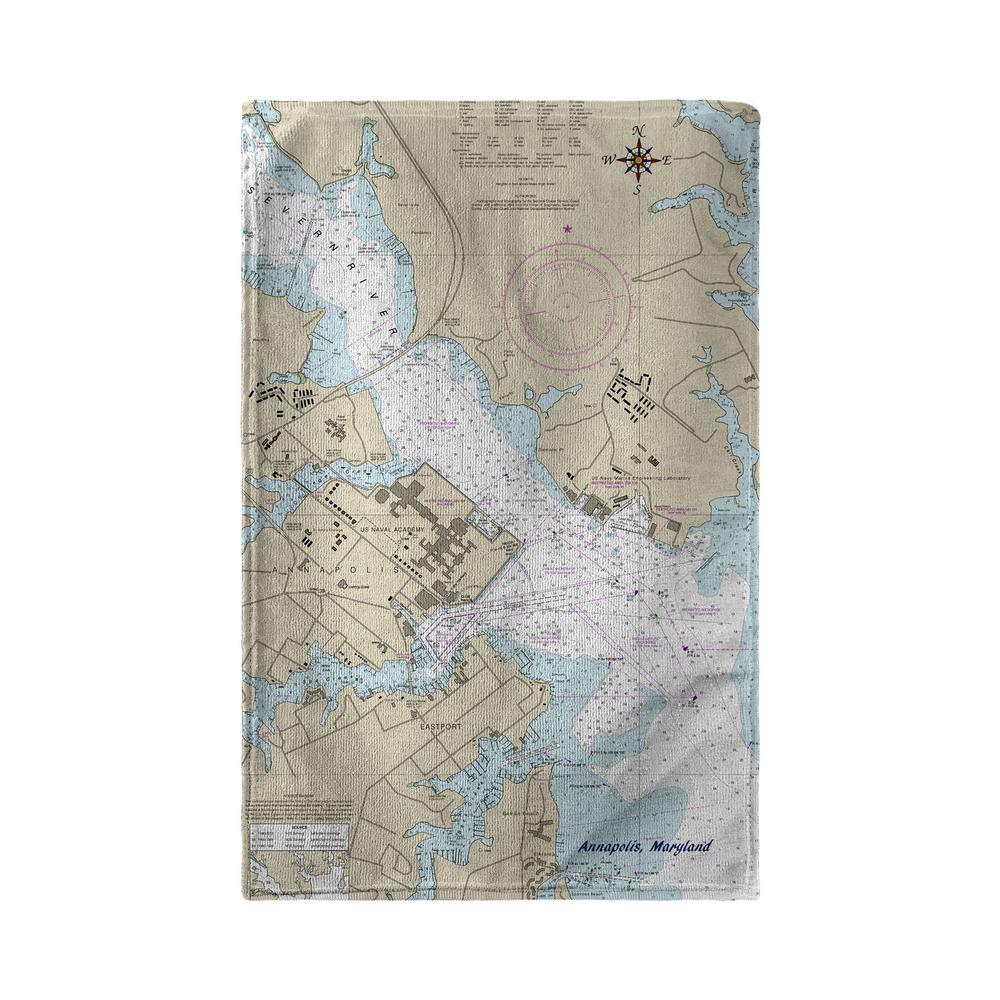 Annapolis Map Beach Towel. Picture 1