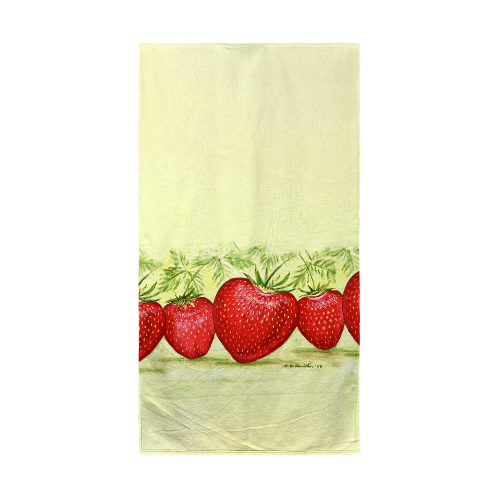 Strawberries Beach Towel. Picture 1