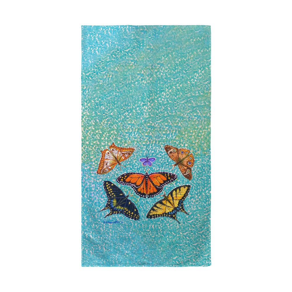 Butterfly Arrangement Beach Towel. Picture 1