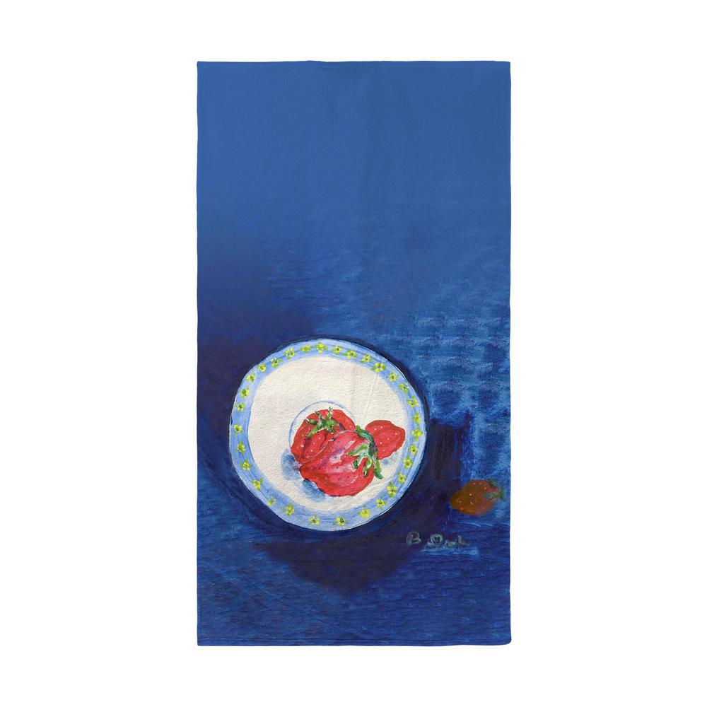 Strawberry Plate Beach Towel. Picture 1