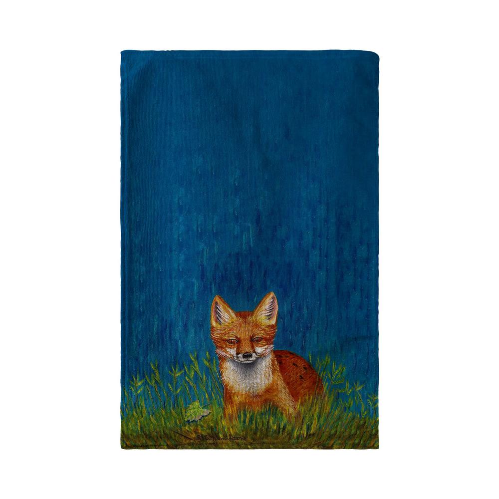 Red Fox Beach Towel. Picture 1