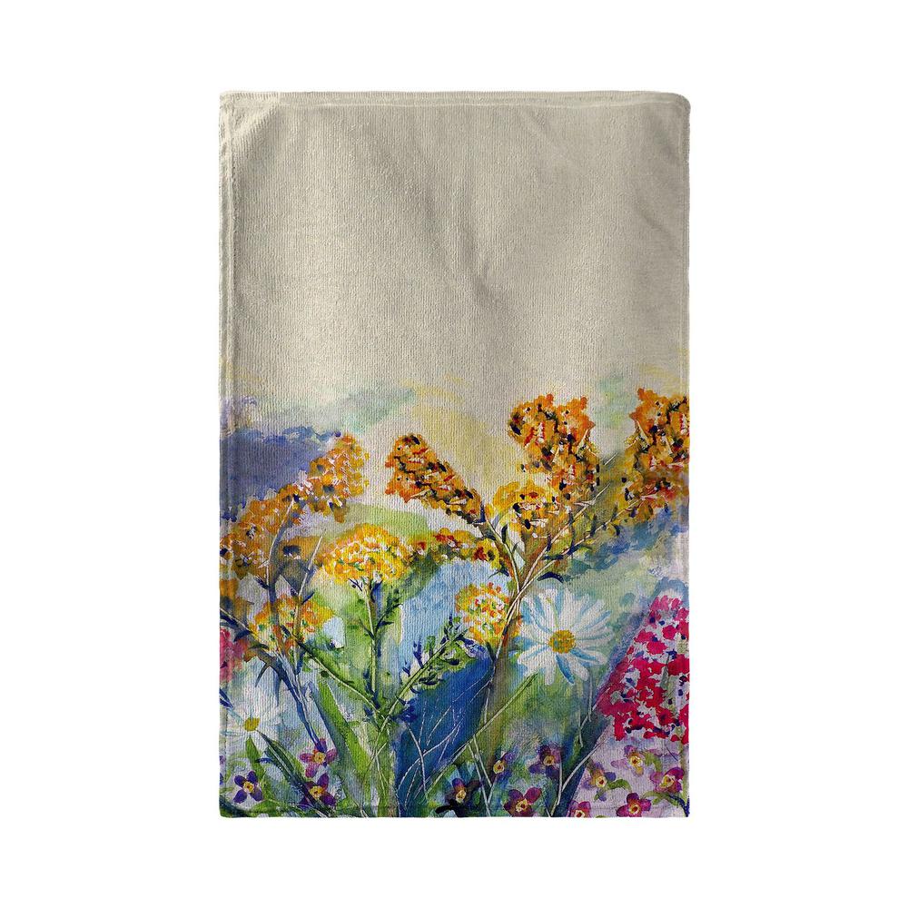 Wild Flowers Beach Towel. Picture 1