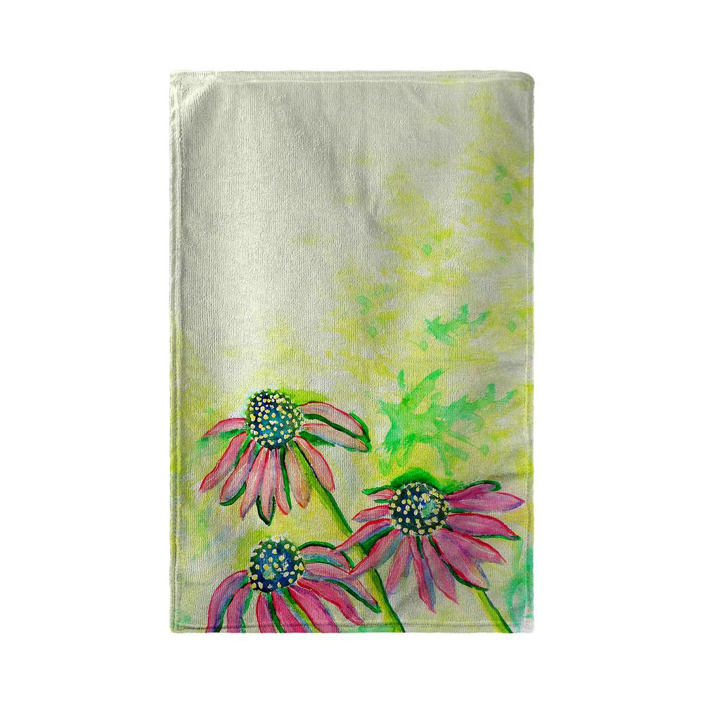 Cone Flowers Beach Towel. Picture 1