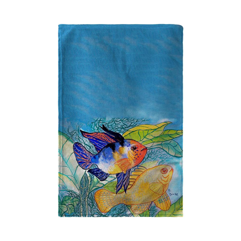 Betsy's Two Fish Beach Towel. Picture 1