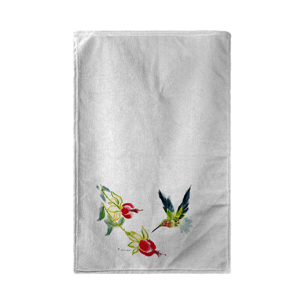 Betsy's Hummingbird Beach Towel. Picture 1