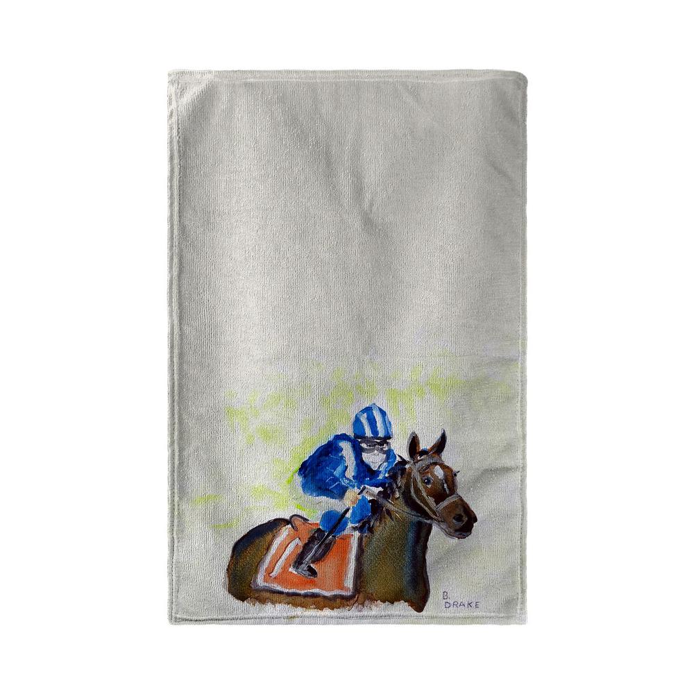 Horse & Jockey Beach Towel. Picture 1