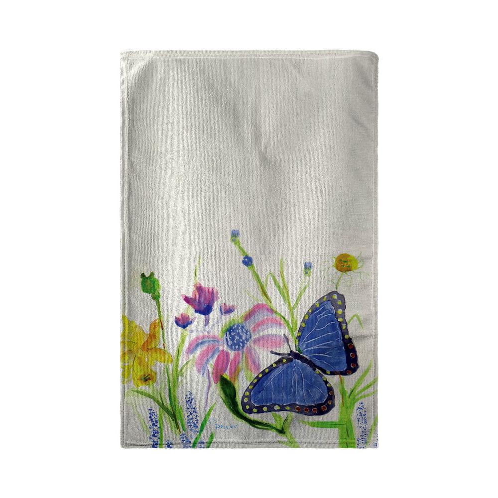 Betsy's Blue Morpho Beach Towel. Picture 1