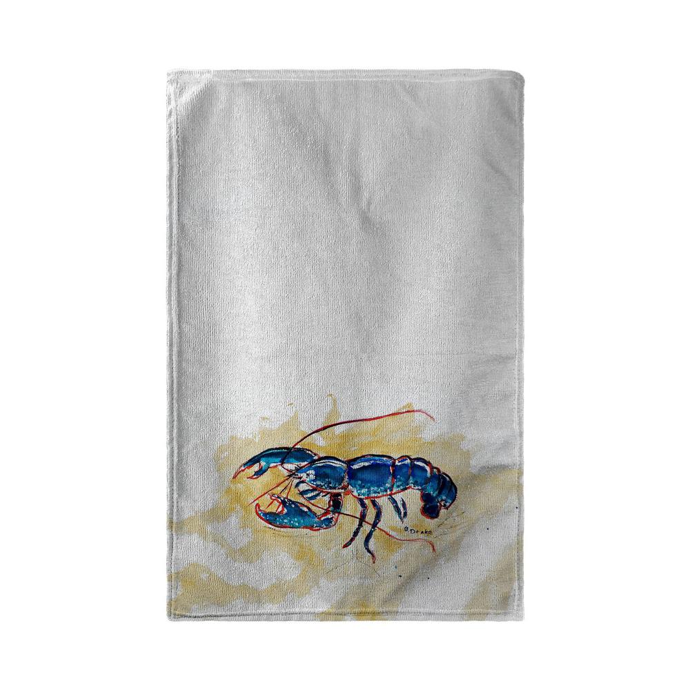 Blue Lobster Beach Towel. Picture 1