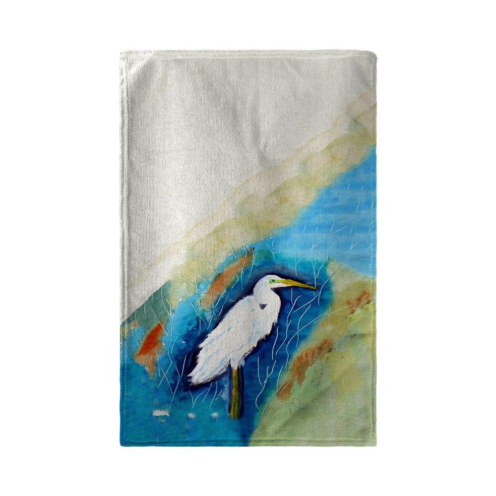 Great Egret Rt Beach Towel. Picture 1