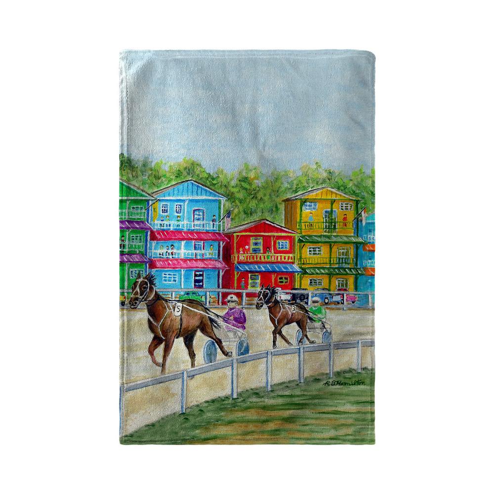 Harness Race Beach Towel. Picture 1