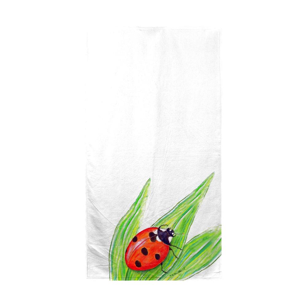 Lady Bug Beach Towel. Picture 1