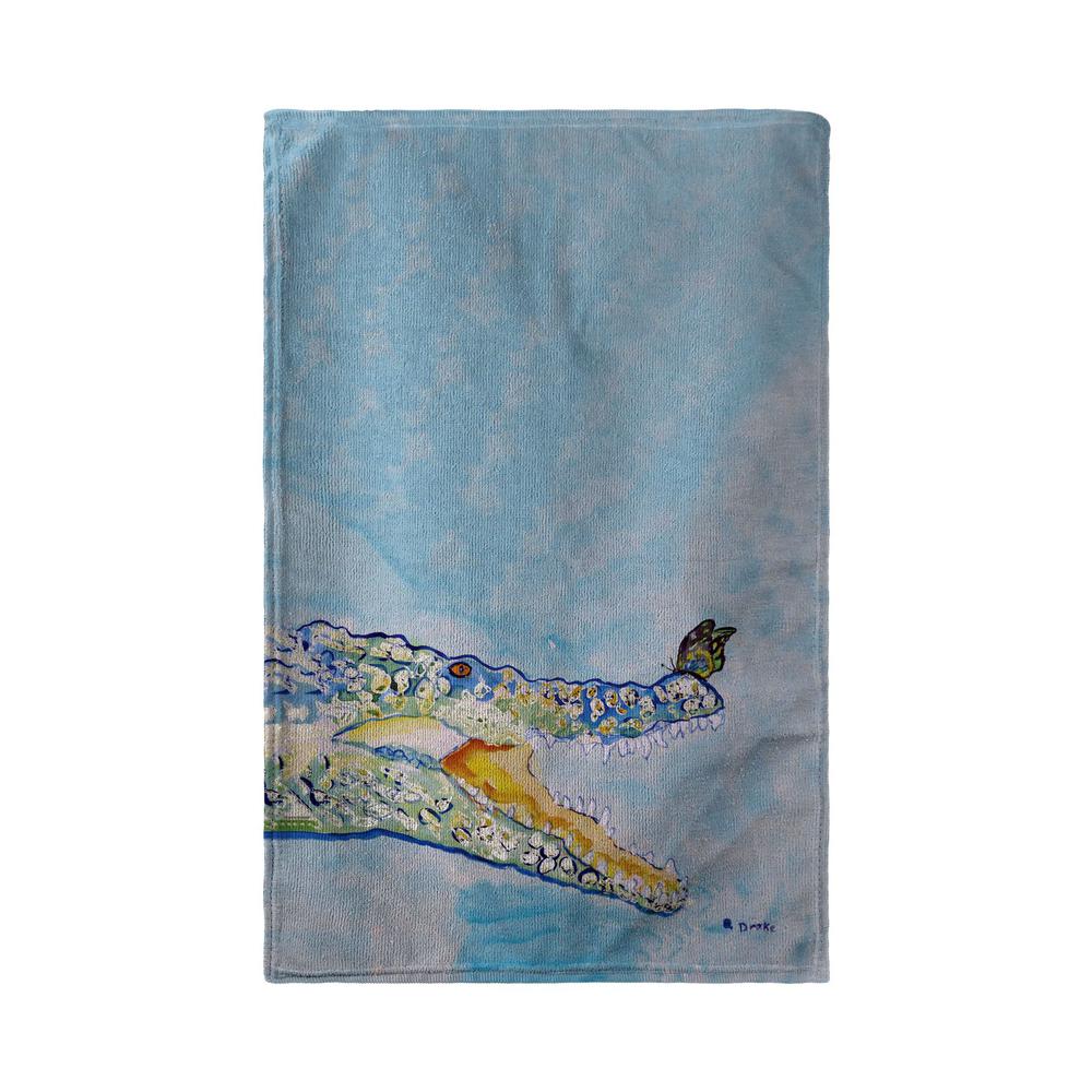 Croc & Butterfly Beach Towel. Picture 1