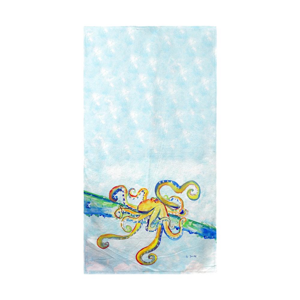 Crazy Octopus Beach Towel. Picture 1