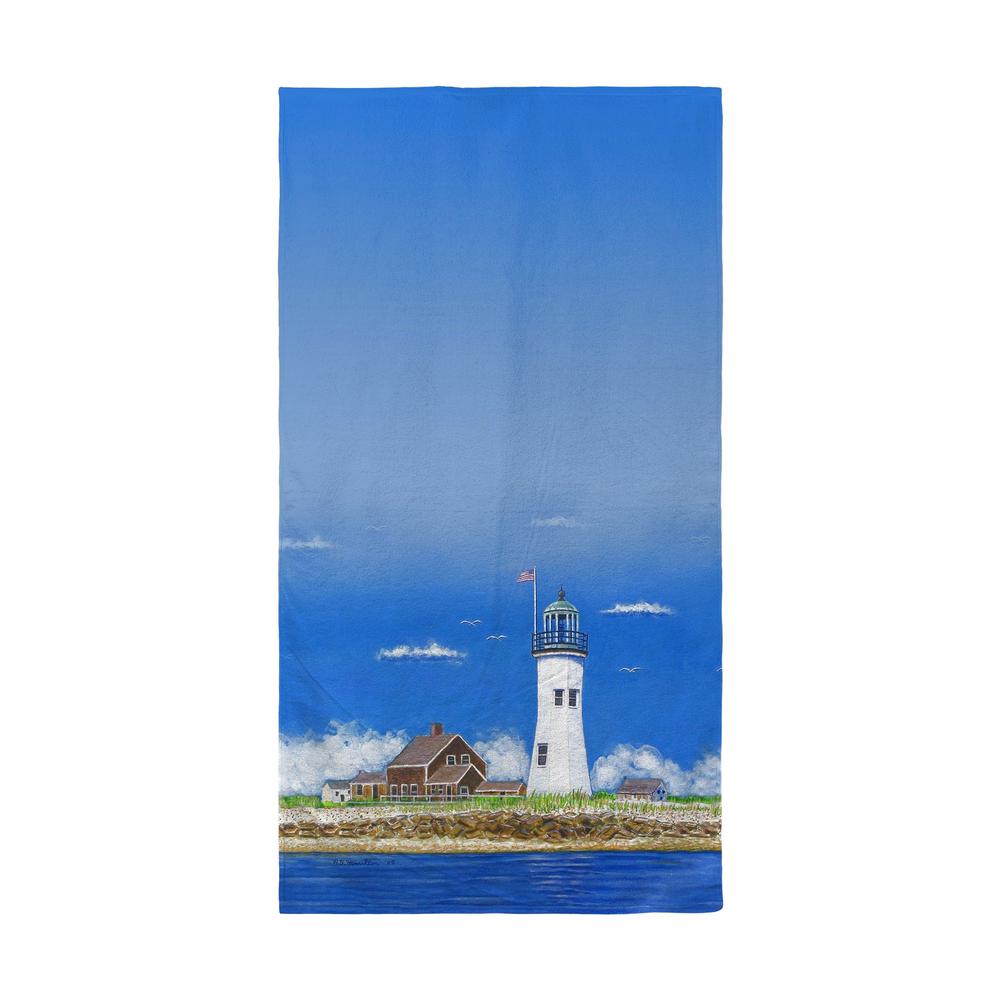 Scituate, MA Lighthouse Beach Towel. Picture 1