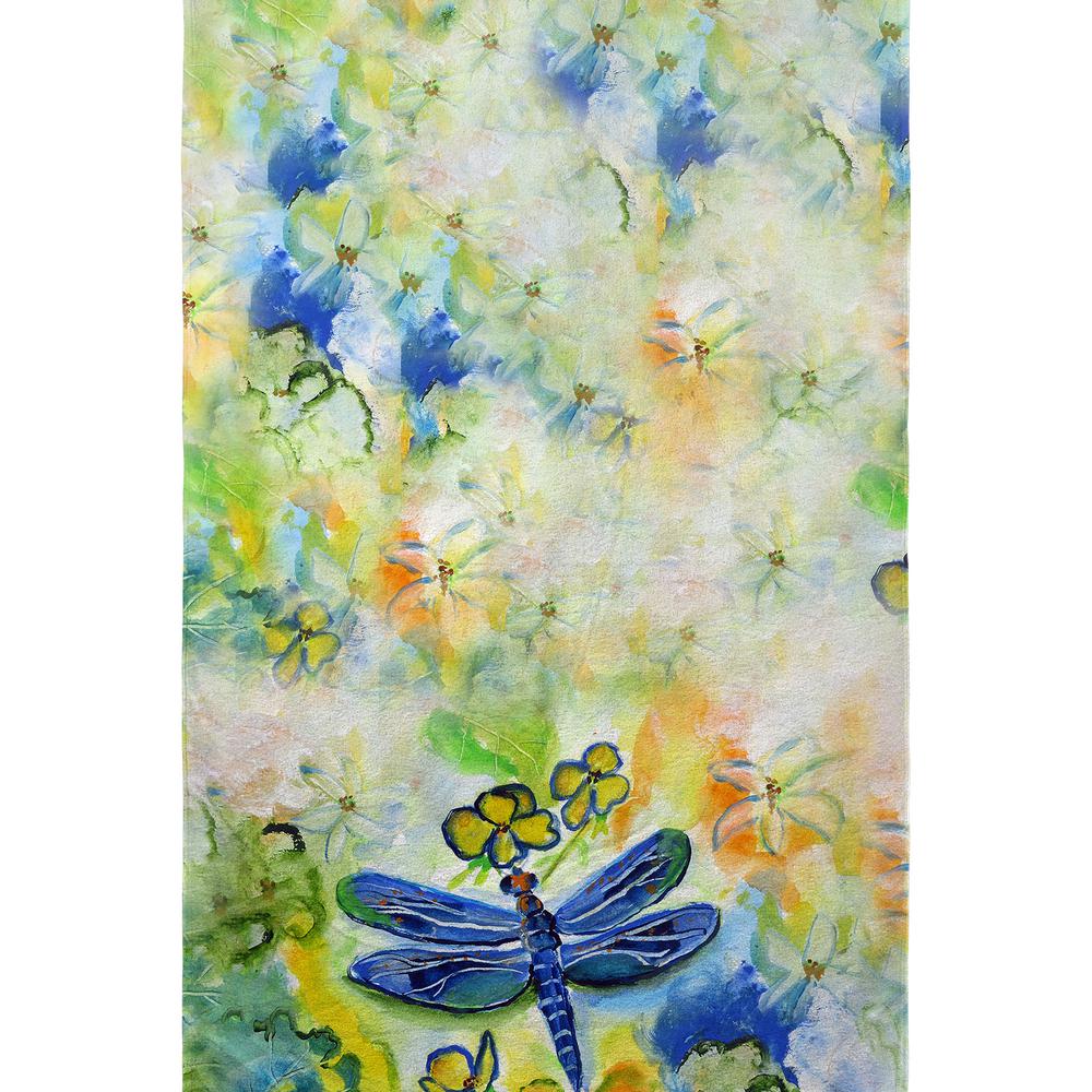 Dragonfly's Garden Beach Towel. Picture 1