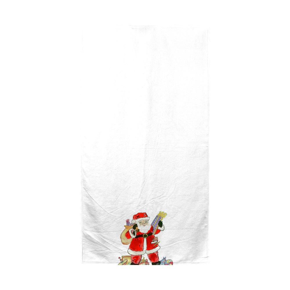Santa Beach Towel. Picture 1