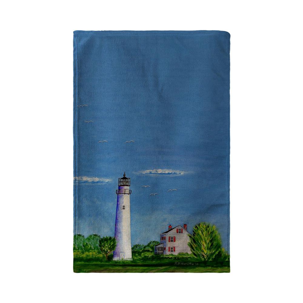 Fenwich Island Lighthouse Beach Towel. Picture 1
