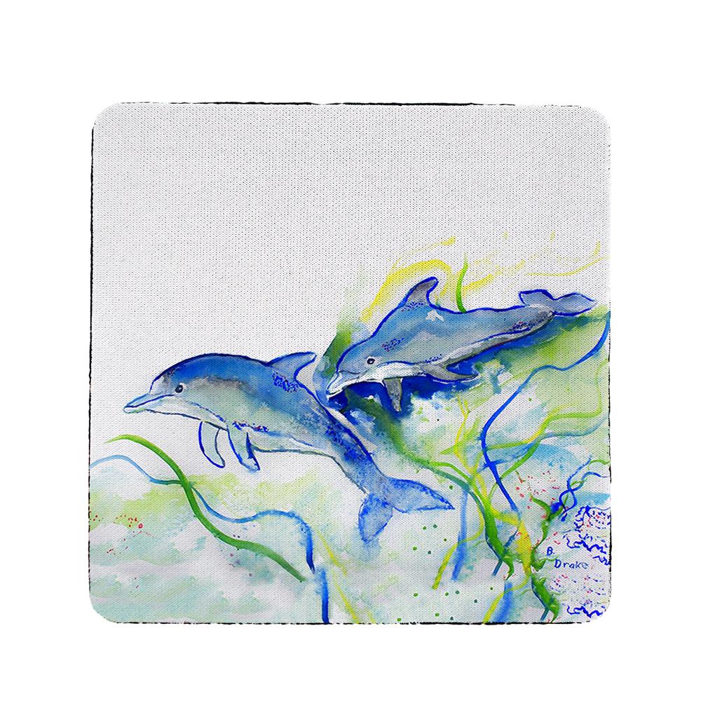Betsy's Dolphins Coaster Set of 4. Picture 1