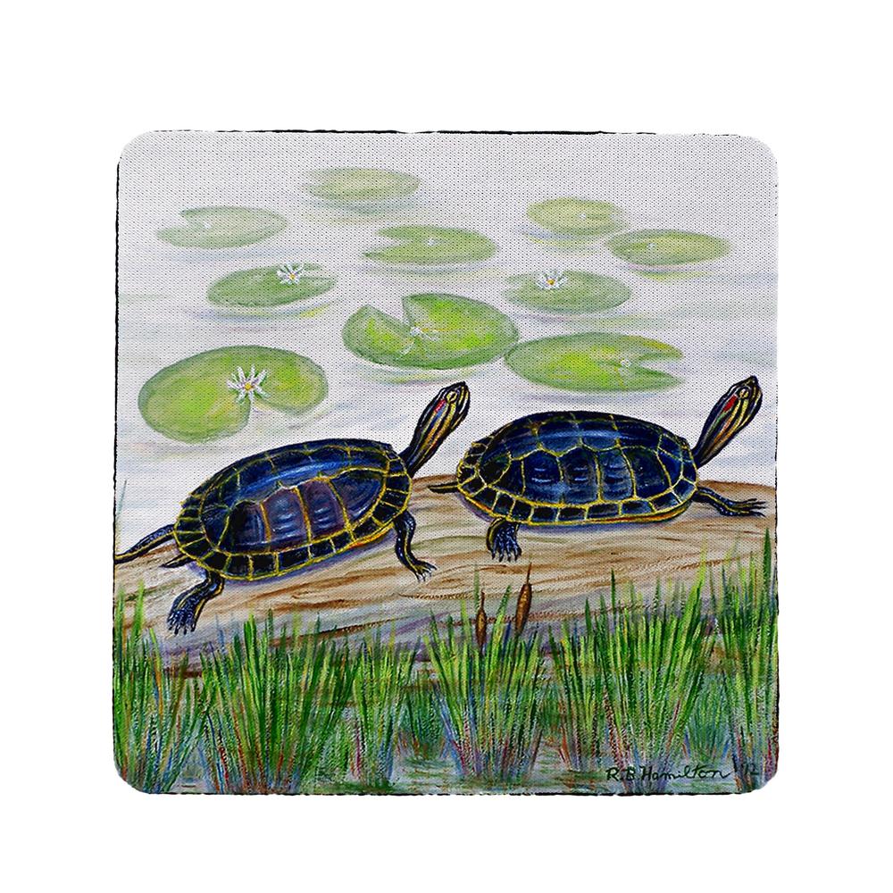 Two Turtles Coaster Set of 4. Picture 1