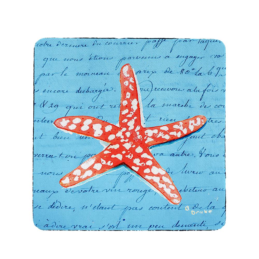 Coral Starfish Coaster Set of 4. Picture 1