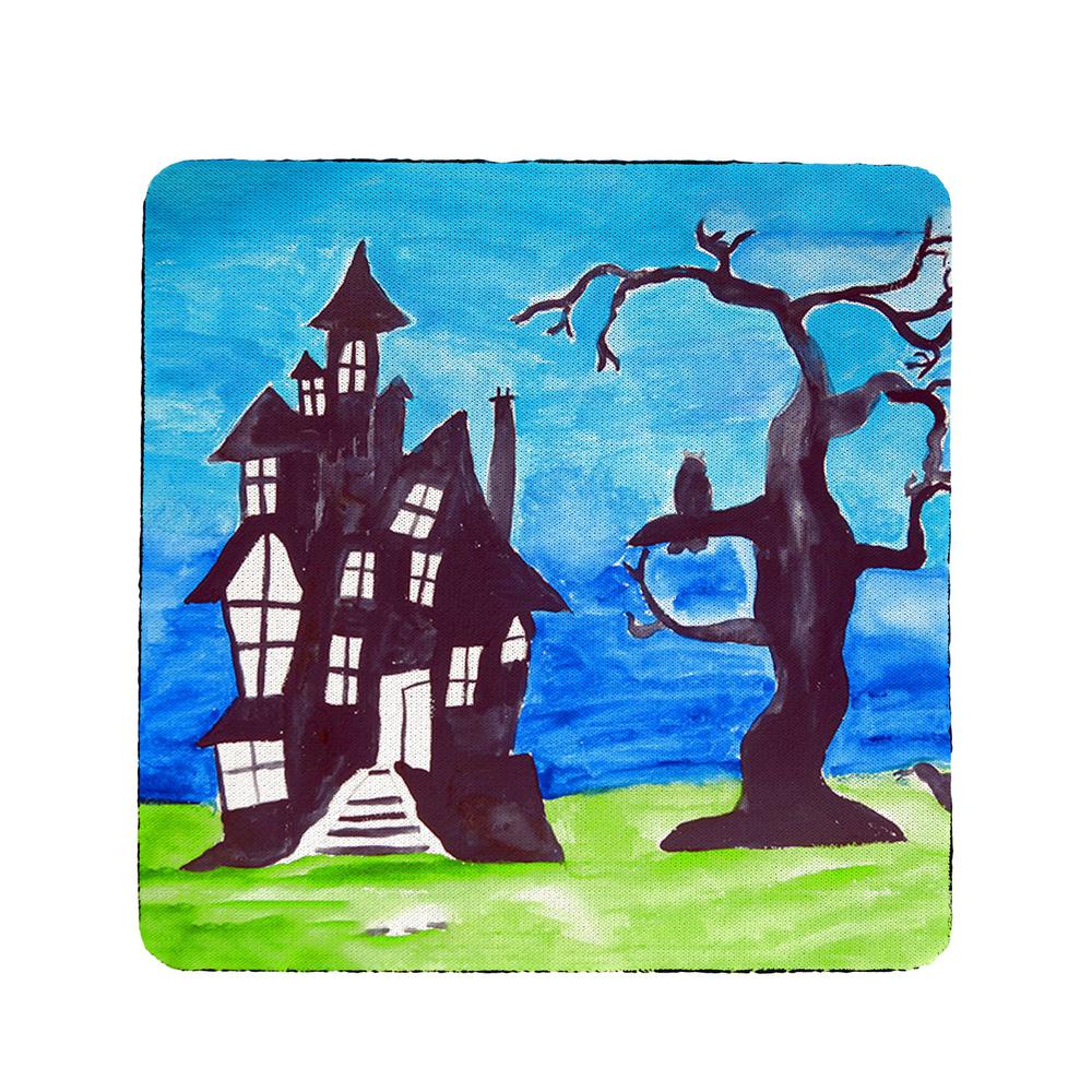 Haunted House Coaster Set of 4. Picture 1