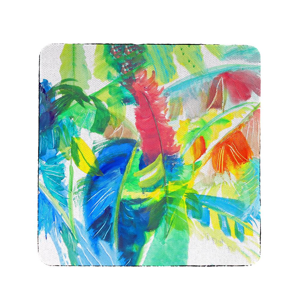 Abstract Palms Coaster Set of 4. Picture 1
