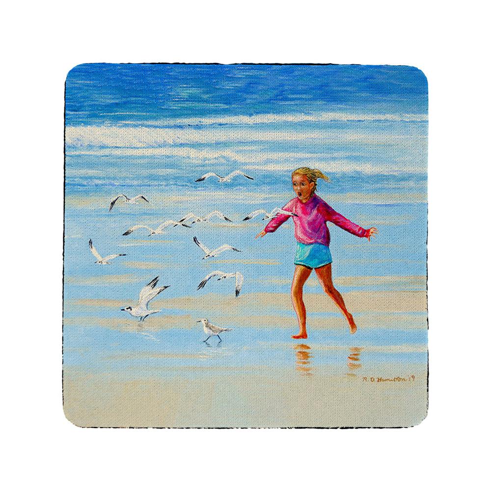 Chasing Gulls Coaster Set of 4. Picture 1