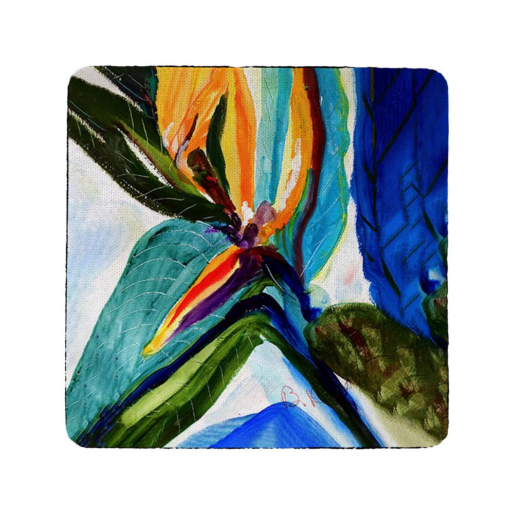 Teal Paradise Coaster Set of 4. Picture 1