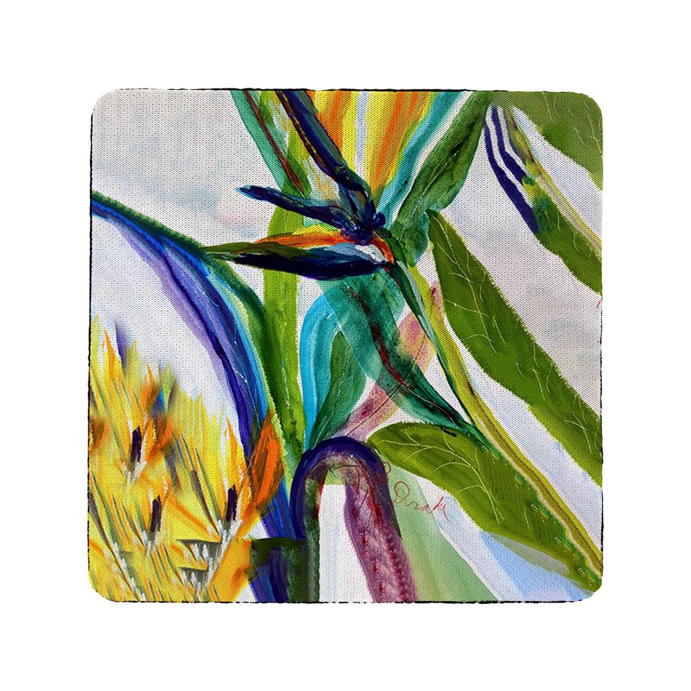 Teal Paradise II Coaster Set of 4. Picture 1