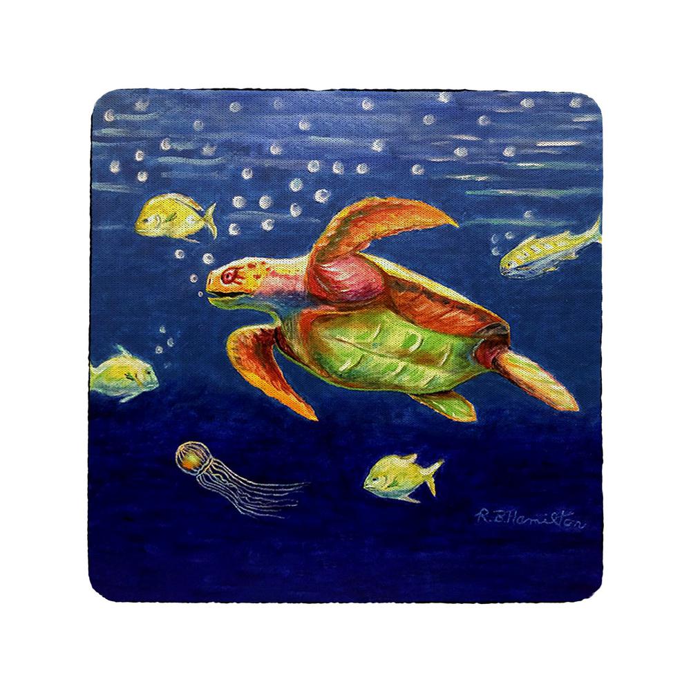 Dick's Sea Turtle Coaster Set of 4. Picture 1