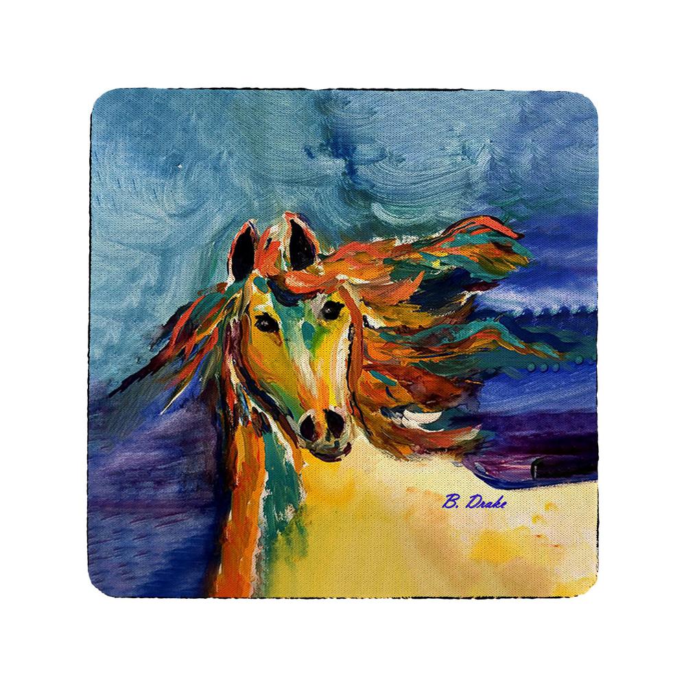Colorful Horse Coaster Set of 4. Picture 1