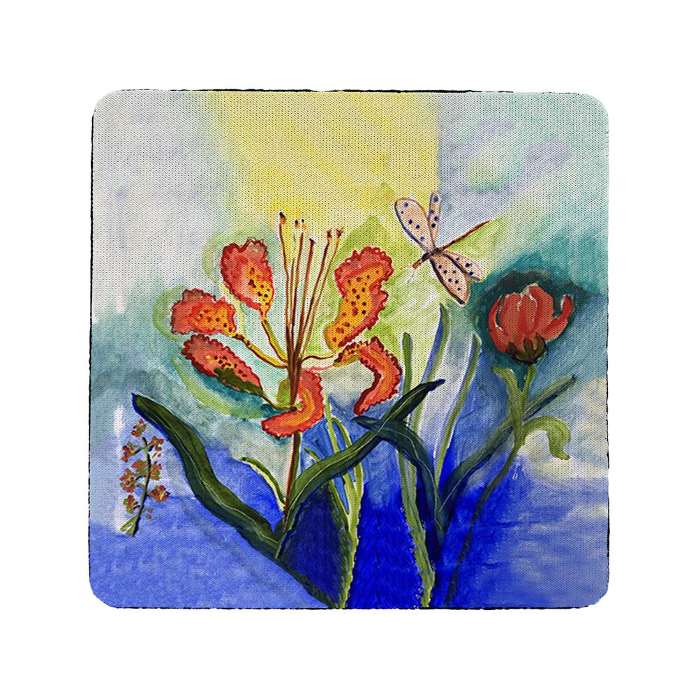 Tiger Lily Coaster Set of 4. Picture 1