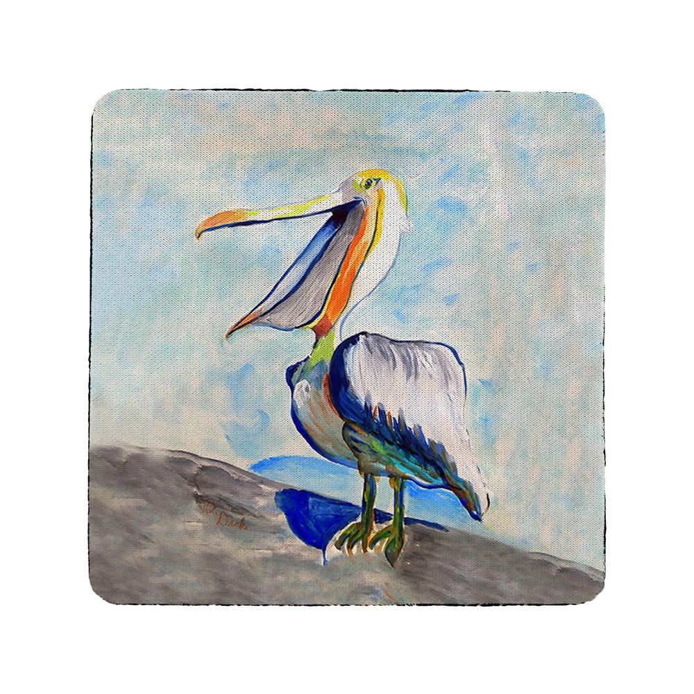 Talking Pelican Coaster Set of 4. Picture 1