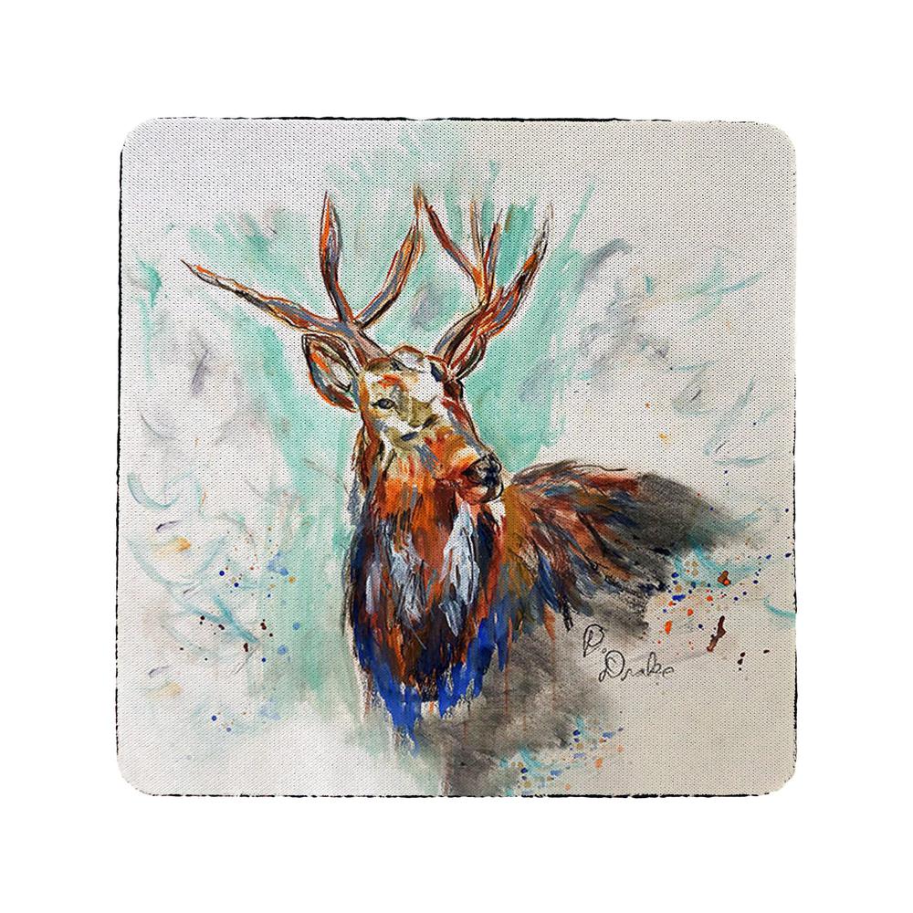 Buck in Fall Coaster Set of 4. Picture 1