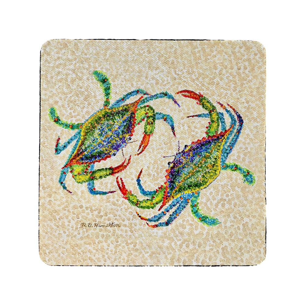 Crab Dance Coaster Set of 4. Picture 1