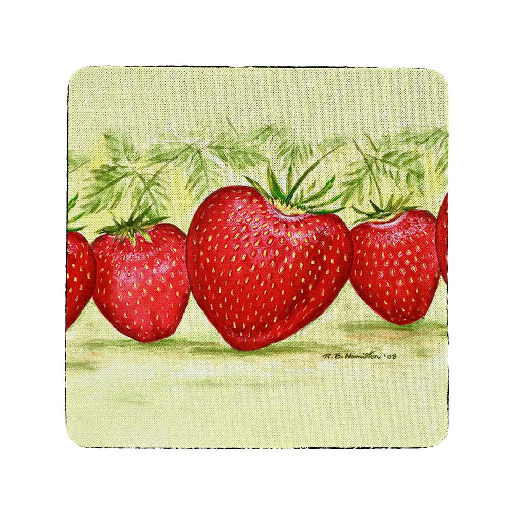 Strawberries Coaster Set of 4. Picture 1