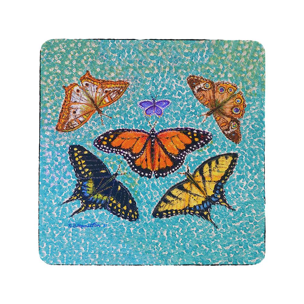 Butterfly Arrangement Coaster Set of 4. Picture 1