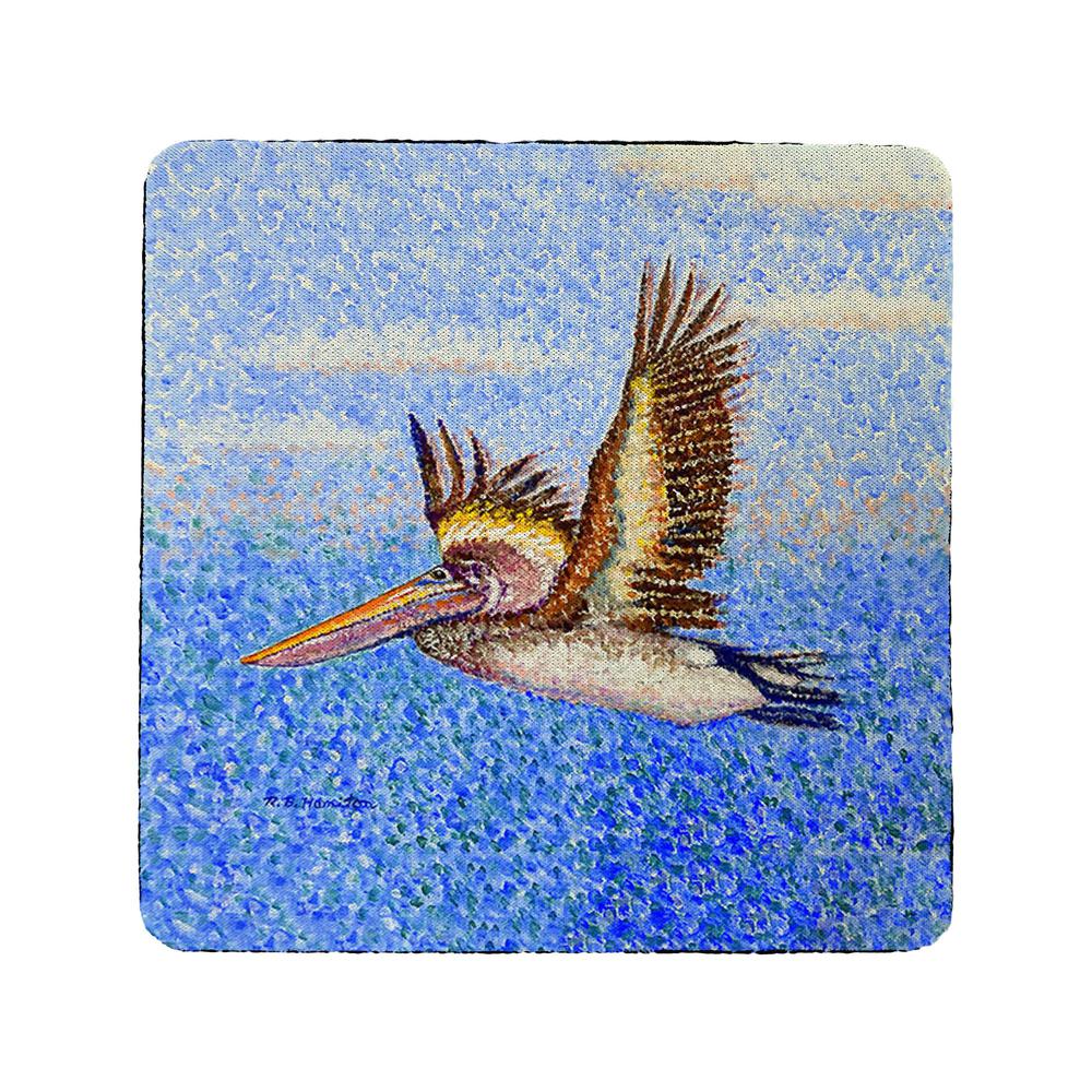Flying Pelican Coaster Set of 4. Picture 1