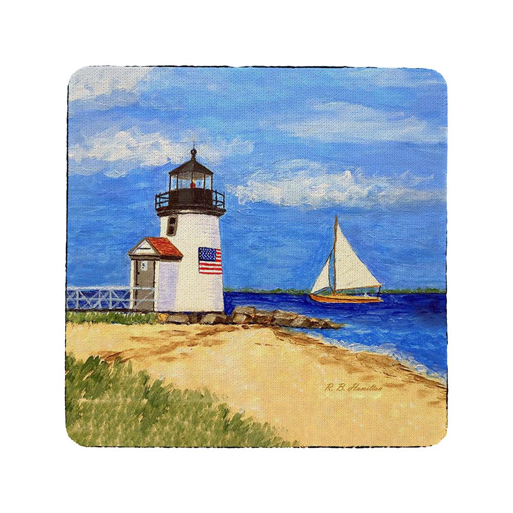 Brant Point Lighthouse, MA Coaster Set of 4. Picture 1