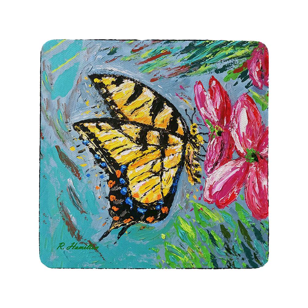 Palette Tiger Swallowtail Coaster Set of 4. Picture 1