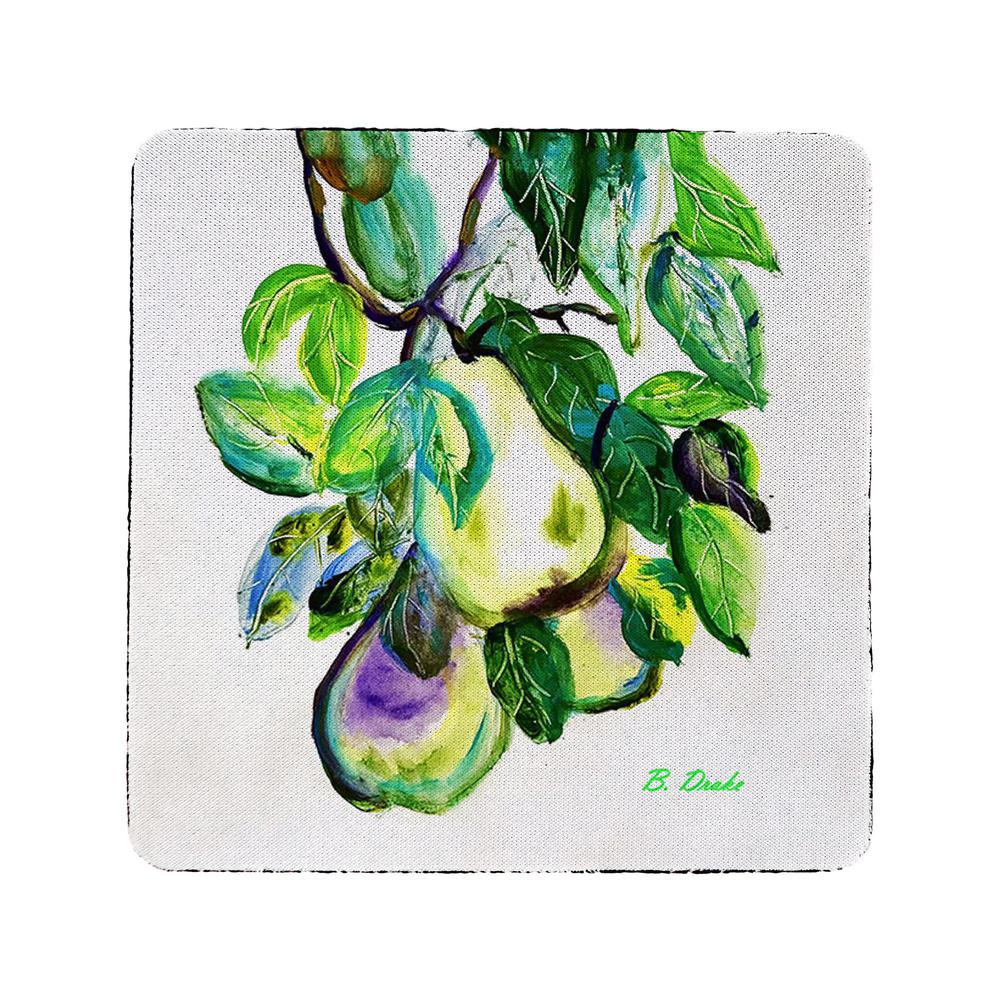 Hanging Pears Coaster Set of 4. Picture 1
